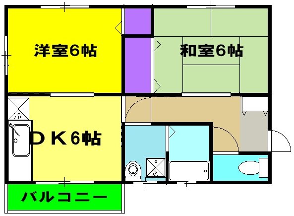 メルベーユの間取り