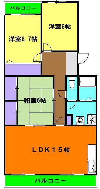 キャッスルMRの間取り