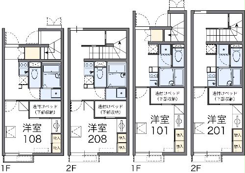 レオパレスフロラシオン Ⅲの間取り