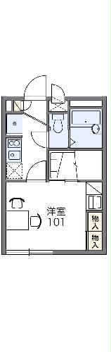レオパレスストリートハウスの間取り