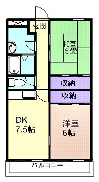 キャステルマンション仲町の間取り