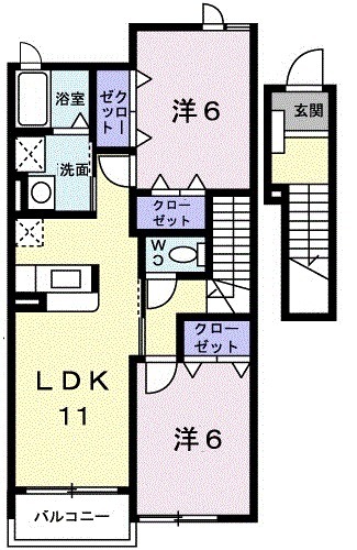 アルドーレⅠの間取り
