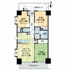 ライオンズマンション本川越駅前の間取り
