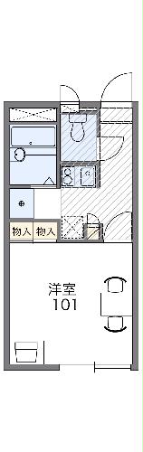 レオパレスサンパーク 30番の間取り