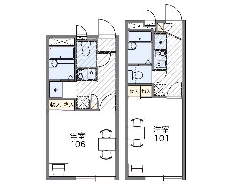 レオパレスリバストンの間取り