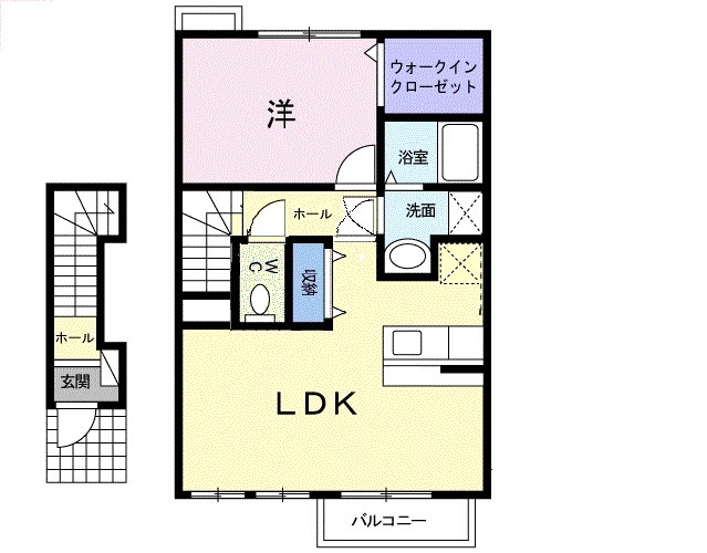 オ-ク・サンセ-ルA棟の間取り