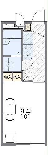 レオパレスｍ　ヴィラージュの間取り