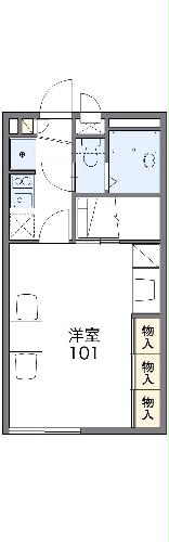 レオパレスVENTVERTの間取り