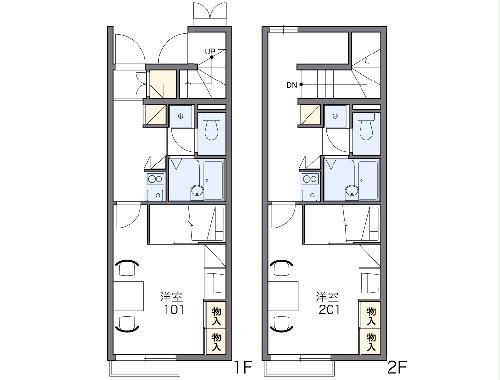 レオパレスサンライズ Ⅱの間取り