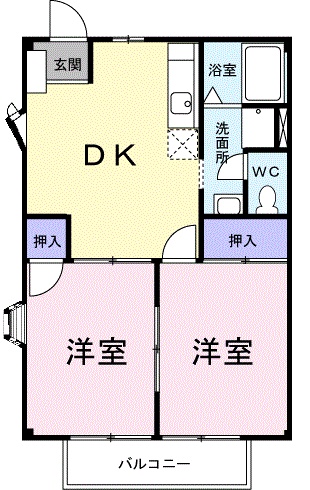 カーム新河岸の間取り