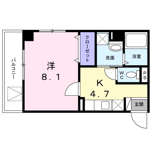 ライゼ イヅミヤ Ⅰの間取り