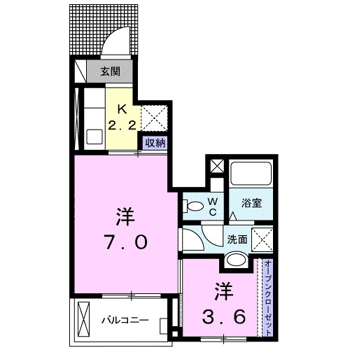 リベルテ ビラージュの間取り