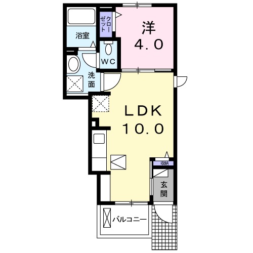 サウスエム Ⅱの間取り