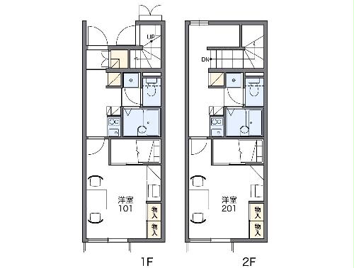 レオパレスフォンティーヌⅡの間取り