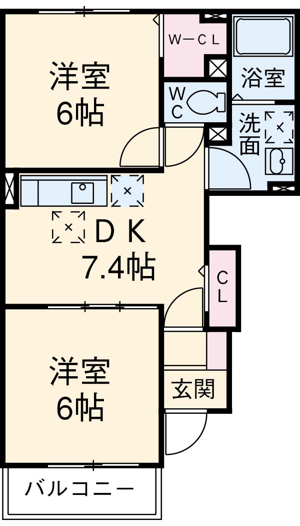 E・ロードの間取り