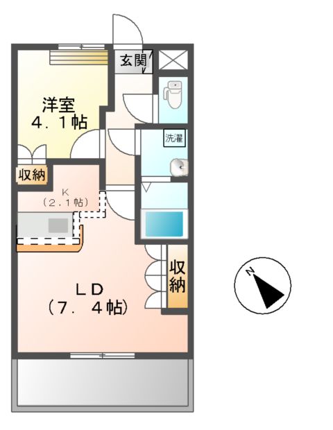 キャトルセゾンの間取り