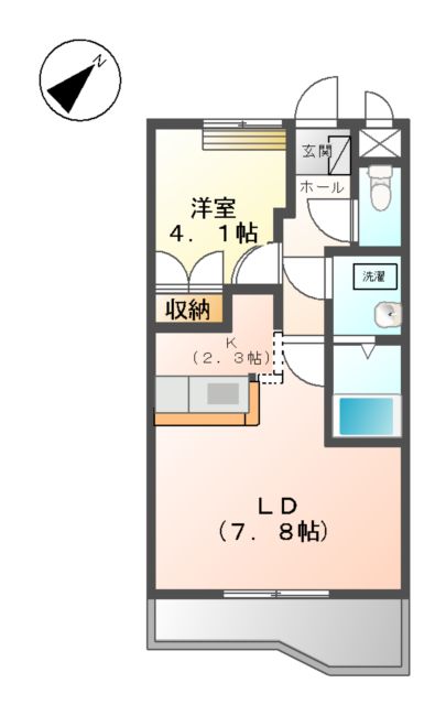 グリーンハイムBの間取り