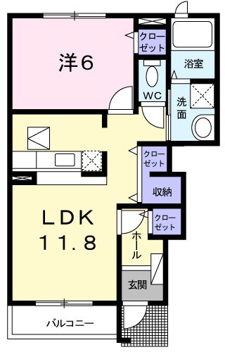 アンジュエールCの間取り