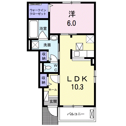 プランドールAの間取り