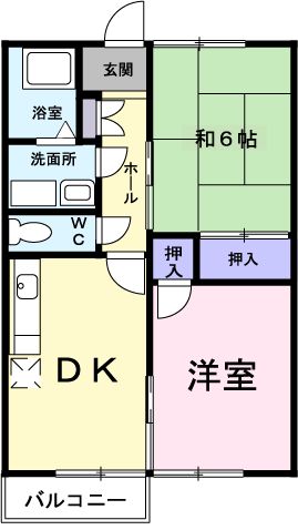 ＭａｒｃｈｅⅡ・01030号室の間取り