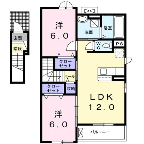 フリーデ Aの間取り