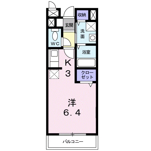 イ－スト　ゼファ－の間取り