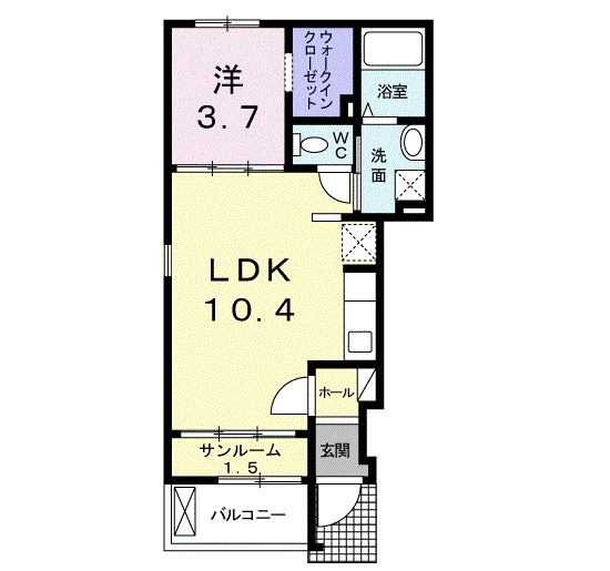 カーサ・エテルノの間取り