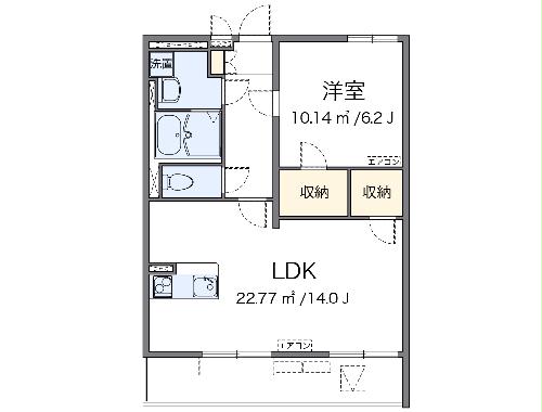 クレイノクレイン ヒルズⅡの間取り
