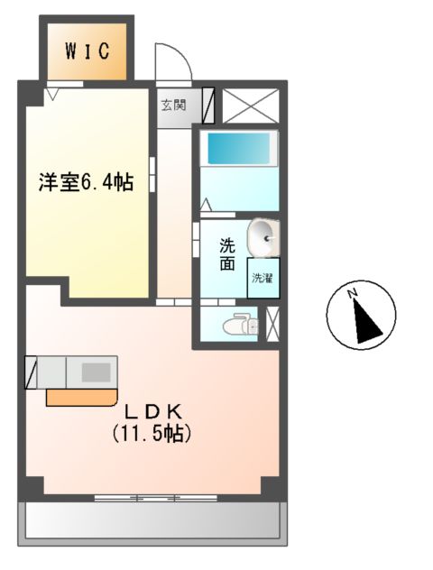 ジャルダン ドゥテの間取り