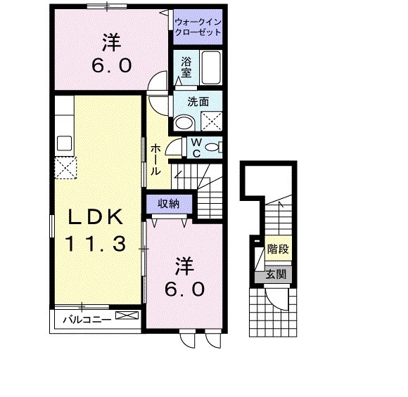 プリムローズBの間取り