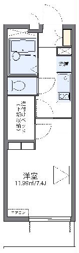 レオパレスＫウッズⅡの間取り