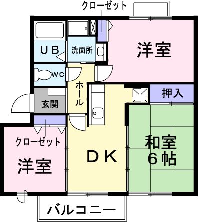 ヴィレッジトミタBの間取り