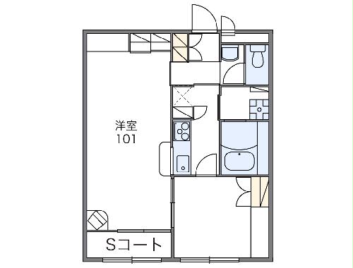 レオパレスMⅠの間取り