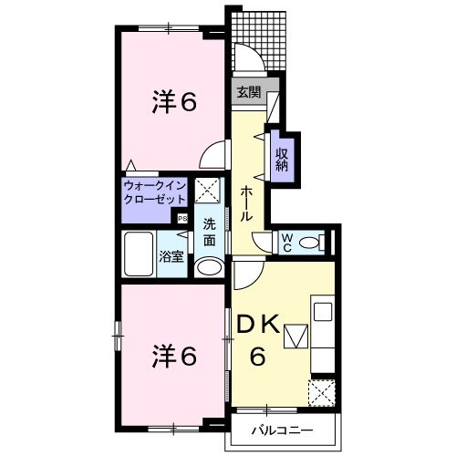 エメラルド・K Ⅰの間取り
