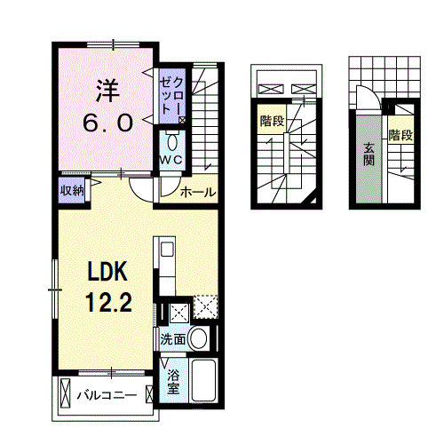 セレッソブローテAの間取り
