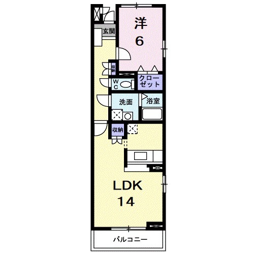 メゾン ド オーブⅠの間取り