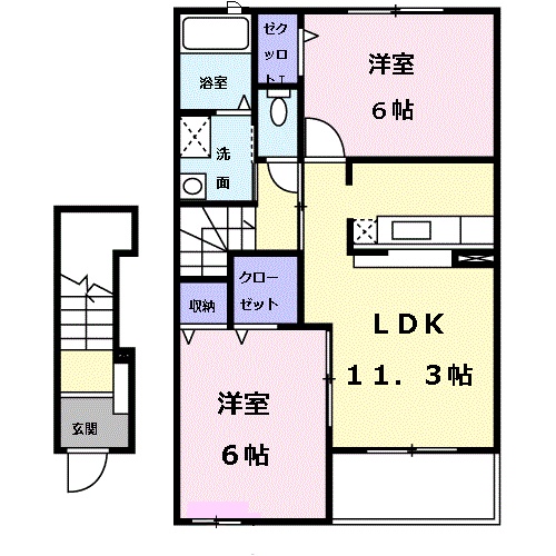サンリットララの間取り