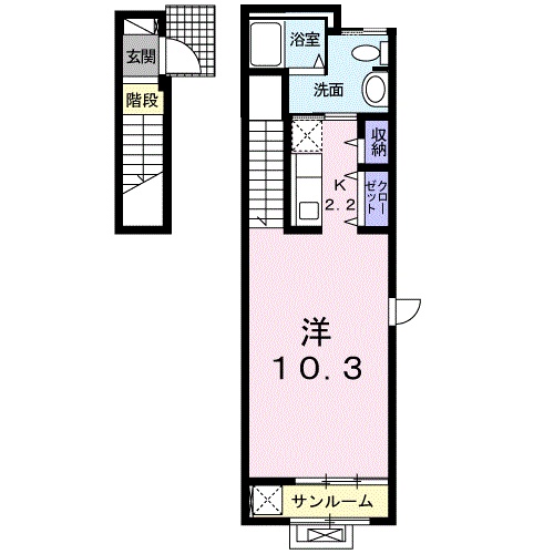 プリマベーラ栄生の間取り