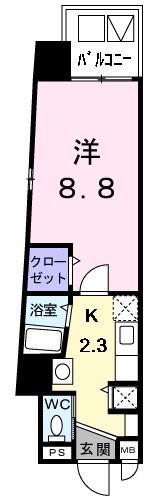 グランツ丸の内の間取り
