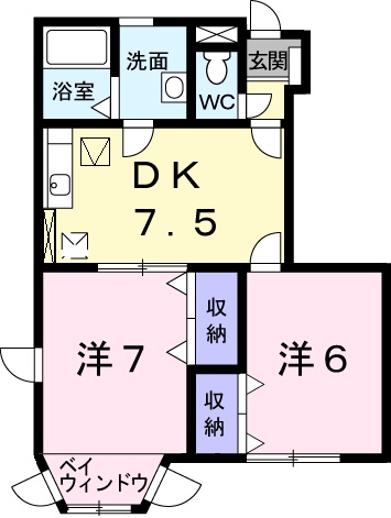 フォルム21A棟の間取り