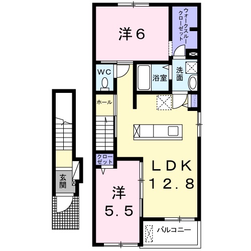 フローラルコートAの間取り