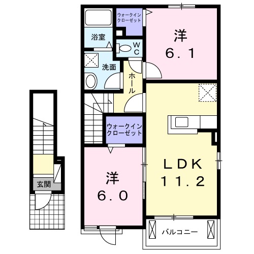 グリーンマーチⅡの間取り