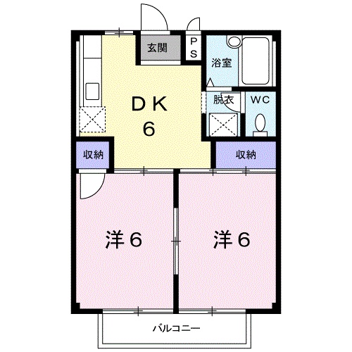 アメニティ大山Bの間取り