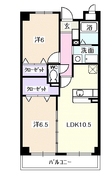 クラシオン Ⅰの間取り