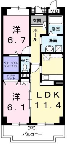 M’Sパーシモンの間取り