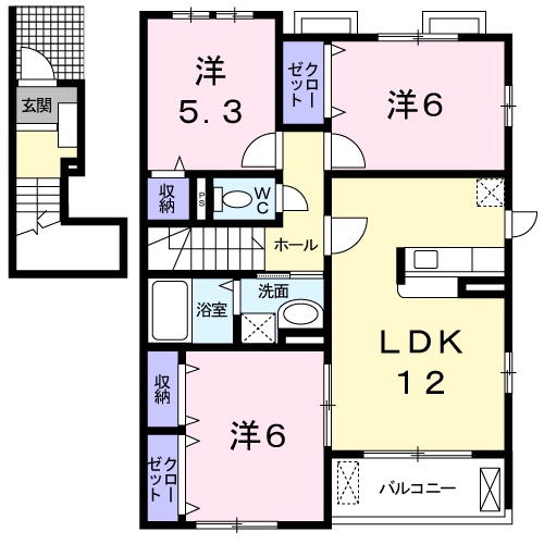 第6エスポワールの間取り