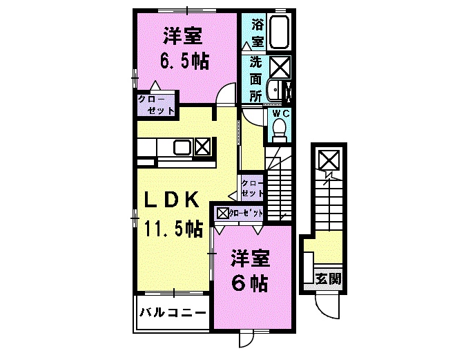 レスポアールの間取り