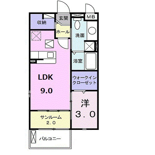 アリアスⅠの間取り