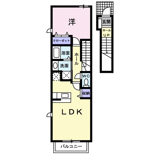 パル スクエア Ⅱの間取り