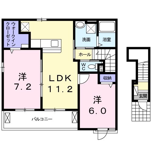 リバーサイド・サクラ Ⅲの間取り